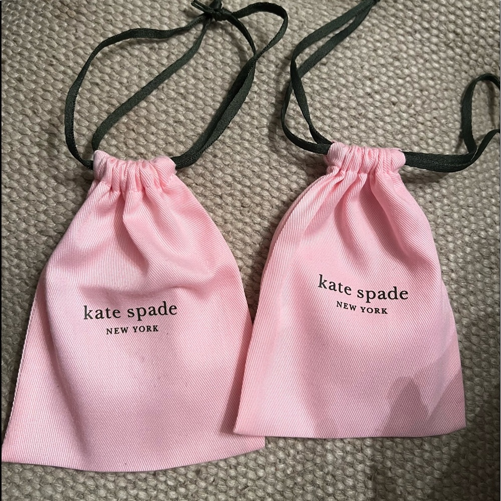 2 pink Kate spade jewelry dust bagss